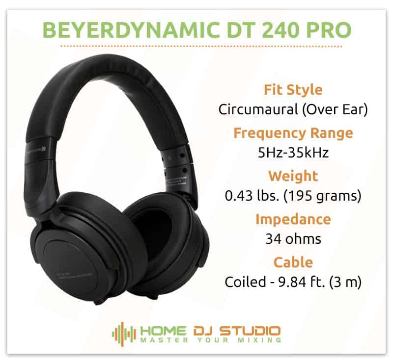 Beyerdynamic dt 240 pro frequency response hot sale